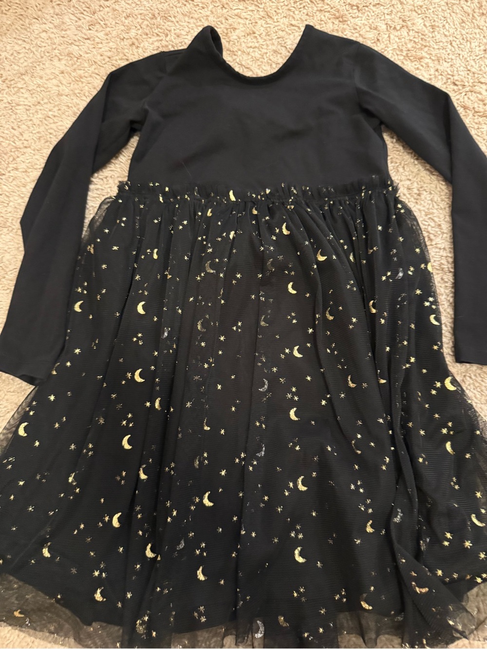 Hanna Andersson Black Tulle Dress